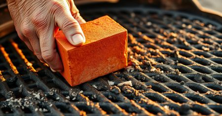 Como Limpar Grelha de Churrasqueira com Tijolo