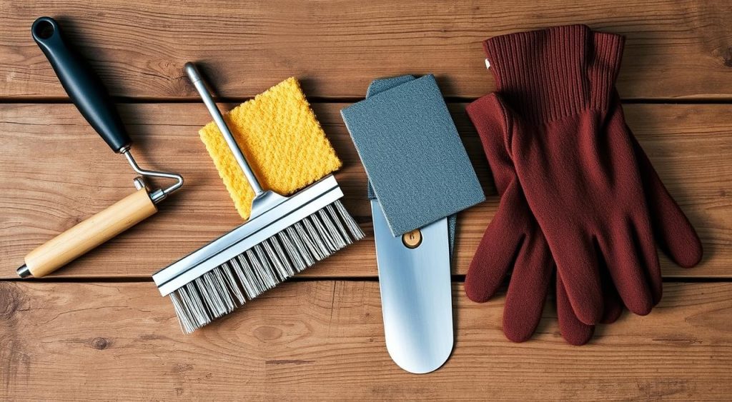 ferramentas para limpeza de grelha de churrasqueira