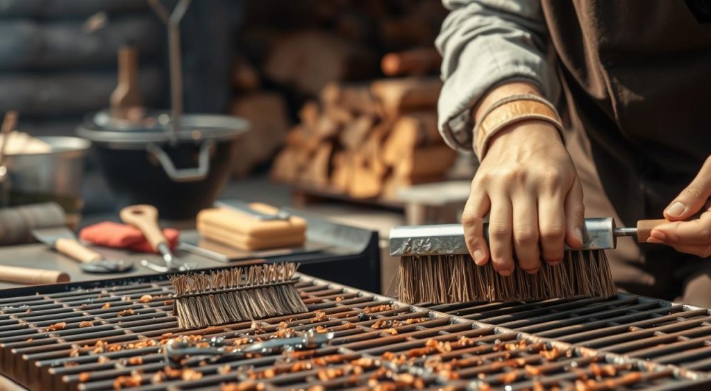 métodos de limpeza de grelha